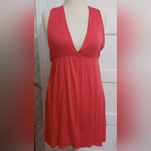 Elegant Deep V-Neck Swim Cover-Up